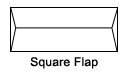 Square flap envelope.